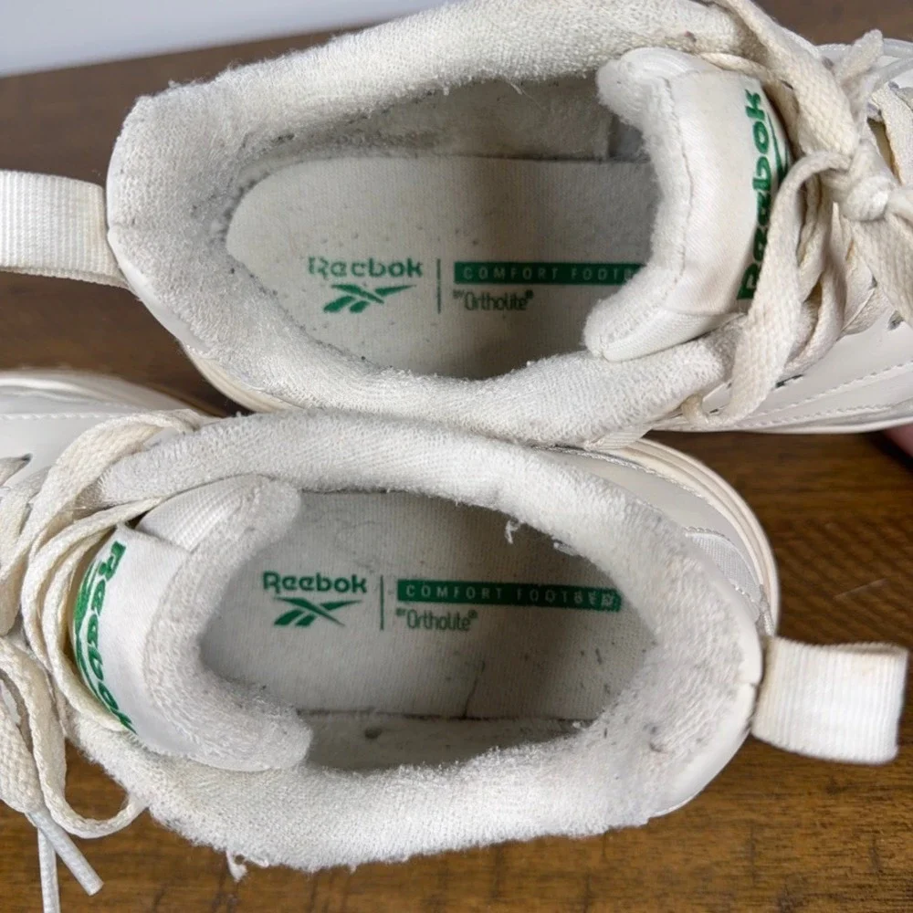 Reebok Sneakers Womens 8 White Club C Extra Platform‎ Leather Athleisure Shoes